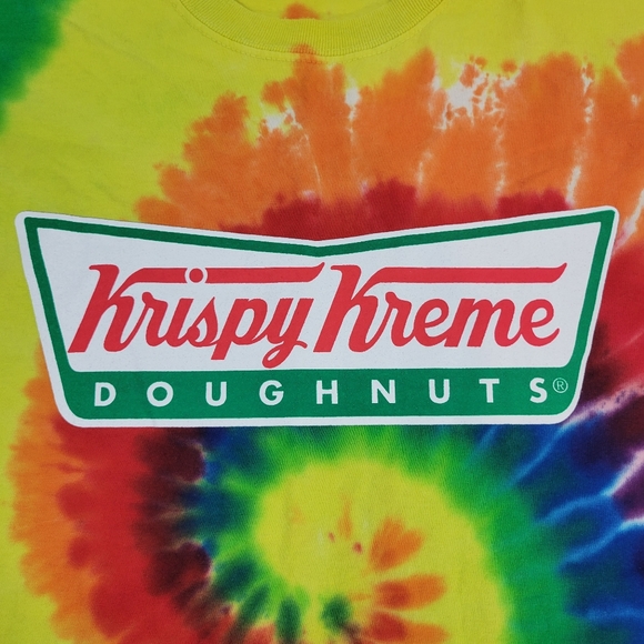 Krispy Kreme Doughnuts Tie Dye T Shirt Mens Sz XL - Picture 2 of 5